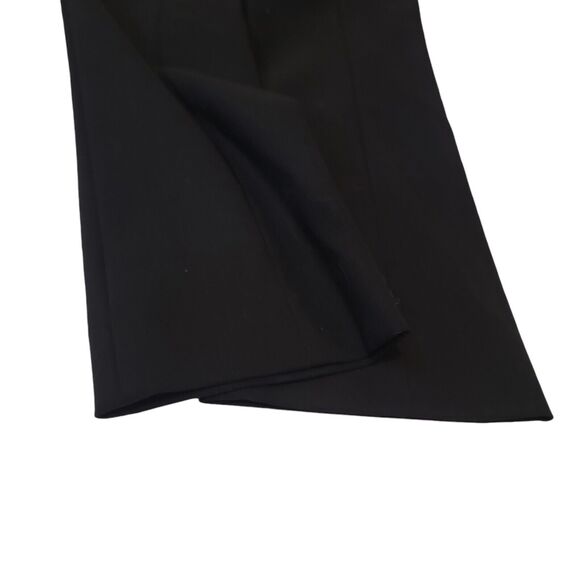 MM LAFLEUR Pants Trousers Woman 4 Black Back Seam Slit Hem Basic Career Office - Picture 3 of 8